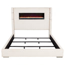 Tisdall Wingback Bed with Flame Visualizer