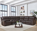 Parker Living Easton - Steamboat Brown 6 Piece Zero Gravity Power Reclining Sectional with Power Adjustable Headrests