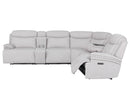 Parker Living Alpine - Airy Midnight 6 Piece Zero Gravity Power Reclining Sectional with Power Adjustable Headrests