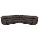 Parker Living Easton - Steamboat Brown 7 Piece Zero Gravity Power Reclining Sectional with Power Adjustable Headrests