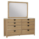 Parker House Escape - Bedroom Queen Panel Bed 2 Nightstands and Dresser with Mirror