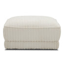 Parker Living Utopia - Mega Ivory Ottoman with Casters