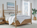 Parker House Escape - Bedroom Queen Poster Bed with 2 Nightstands