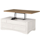 Parker House Americana Modern - Cotton Lift Top Cocktail Table with 2 Chairside Tables