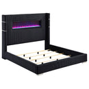 Tisdall Wingback Bed with Flame Visualizer