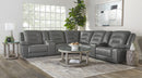 Parker Living Caldwell Fog 7 Piece Modular Power Reclining Sectional with Power Adjustable Headrests with 2 Consoles