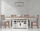 Parker House Americana Modern Dining 72 inch Island Counter Height Extendable Dining Table