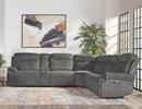 Parker Living Alpine - Airy Midnight 6 Piece Zero Gravity Power Reclining Sectional with Power Adjustable Headrests