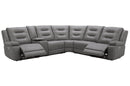 Parker Living Caldwell Fog 6 Piece Modular Power Reclining Sectional with Power Adjustable Headrests