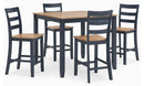 Gesthaven Counter Height Dining Table and 4 Barstools (Set of 5)