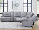 Parker Living Gladiator 6 Piece Modular Power Reclining Sectional with Power Adjustable Headrests