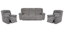 Parker Living Richland - Bristol Grey Power Reclining Sofa and Two Recliners