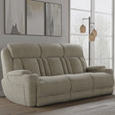Parker Living Dalton - Lucky Fawn Power Reclining Sofa with Drop Down Table