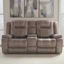 Parker Living Blake - Desert Taupe Reclining Console Loveseat