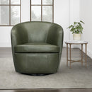 Parker Living Barolo 100% Italian Leather Swivel Club Chair Two Pack