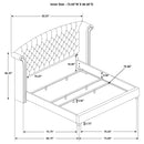 Melody Wingback Bed