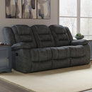 Parker Living Bolton - Misty Storm Manual Reclining Sofa and Two Recliners
