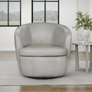 Parker Living Barolo 100% Italian Leather Swivel Club Chair Two Pack