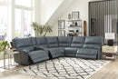 Parker Living Whitman - Powered By Freemotion 6 Piece Modular Power Reclining Sectional with Power Adjustable Headrests