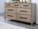 Parker House Breckenridge - Bedroom Queen Bed 2 Nightstands and Dresser with Mirror