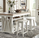 Parker House Americana Modern Dining 72 inch Island Counter Height Extendable Dining Table