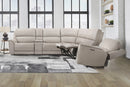 Parker Living Easton - Steamboat Brown 6 Piece Zero Gravity Power Reclining Sectional with Power Adjustable Headrests