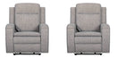 Parker Living Armstrong Power Recliner with Heat Massage and Auto-Glide Two Pack