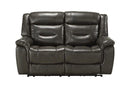 Acme Imogen Power Motion Loveseat in Gray Leather-Aire 54806