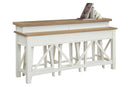 Parker House Americana Modern - Cotton Everywhere Console with 3 Stools