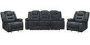 Parker Living Bolton - Misty Storm Manual Reclining Sofa and Two Recliners