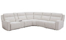 Parker Living Lancaster - Fluffy River Rock 6 Piece Zero Gravity Power Reclining Sectional with Power Adjustable Headrests