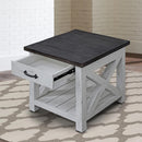 Parker House Mesa End Table in Antique White