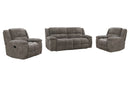 Parker Living Buster Manual Glider Reclining Sofa and Two Recliners