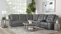Parker Living Caldwell Fog 6 Piece Modular Power Reclining Sectional with Power Adjustable Headrests