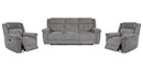 Parker Living Richland - Bristol Grey Power Reclining Sofa and Two Recliners