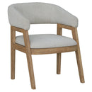 Parker House Escape - Dining 54 Inch Round Table with Buffet Server and 4 Barrel Chairs
