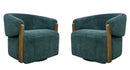 Parker Living Finley Swivel Accent Chair Two Pack