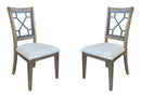 Parker House Sundance Dining - Sandstone Grid Dining Chair Two Pack