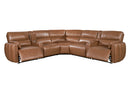 Parker Living Modesto 7 Piece Modular Power Reclining Sectional with Power Adjustable Headrests