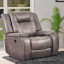 Parker Living Blake - Desert Taupe Manual Glider Reclining Sofa and Two Recliners