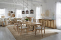 Parker House Escape - Dining 84 Inch Rectangular Extendable Table with Console and 8 Ladderback Chairs