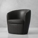 Parker Living Barolo - Vintage Slate 100% Italian Leather Swivel Club Chair Two Pack