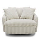 Parker Living Boomer Large Swivel Chair with 2 Toss Pillows Two Pack