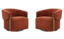 Parker Living Finley Swivel Accent Chair Two Pack