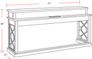 Parker House Sundance - Smokey Grey Everywhere Console with 3 Stools
