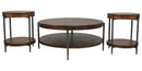 Parker House Bengal 41 Inch Round Cocktail Table with 2 End Tables