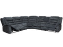 Parker Living Bolton - Misty Storm 6 Piece Modular Reclining Sectional and Entertainment Console