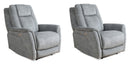Parker Living Linus - Hudson Grey Zero Gravity Power Recliner Two Pack