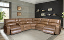 Parker Living Swift - Bourbon 6 Piece Modular Power Reclining Sectional with Power Adjustable Headrests