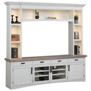 Parker House Americana Modern - Cotton 92 In. TV Console with Hutch and LED Lights